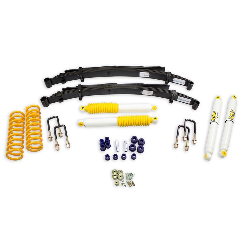 2 Inch 50mm RAW Nitro 4x4 Lift Kit to suit Jeep Cherokee XJ 1994-1999