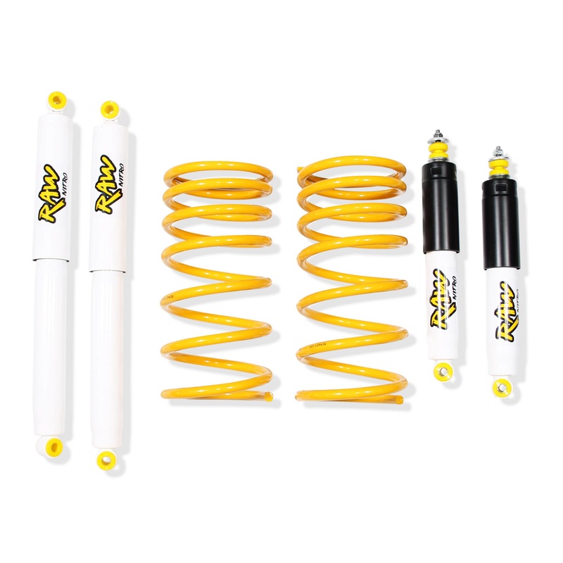 2 Inch 50mm RAW Nitro 4x4 Lift Kit to suit Mitsubishi Challenger 2000-2006 (Coil Spring Rear)