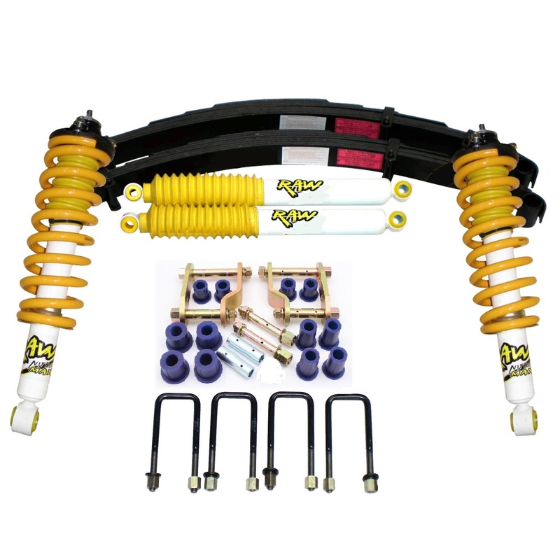 2 Inch 50mm RAW Nitro 4x4 Lift Kit to suit Nissan Navara D40 2005-2014