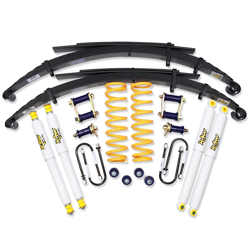 2 Inch 50mm RAW Nitro 4x4 Lift Kit to suit Toyota Landcruiser 79 Series 2007-On