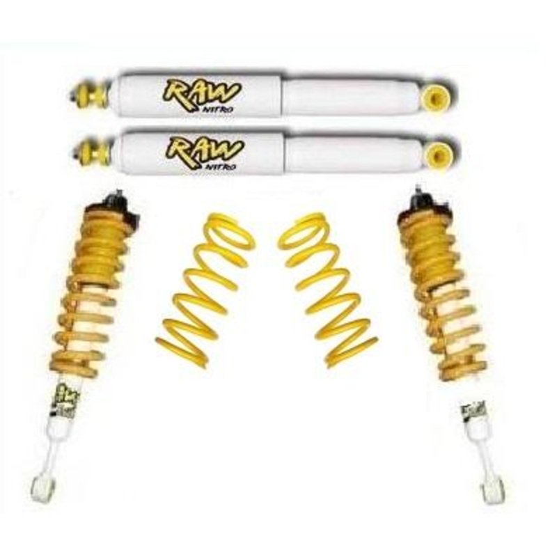 2 Inch 50mm RAW Nitro 4x4 ReadyStrut Lift Kit to suit Toyota Prado 150 Series LWB 2009-On