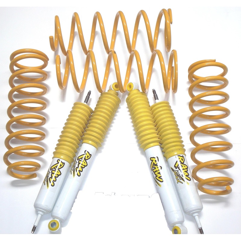2 Inch 50mm RAW Nitro Max 4x4 Heavy Duty Lift Kit to suit Jeep Wrangler JK LWB 2007-2018