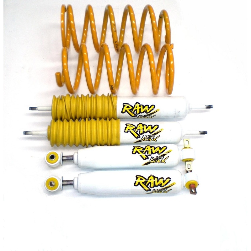 2 Inch 50mm RAW Nitro Max 4x4 Load Kit to suit Toyota Landcruiser 100 Series 1998-2007
