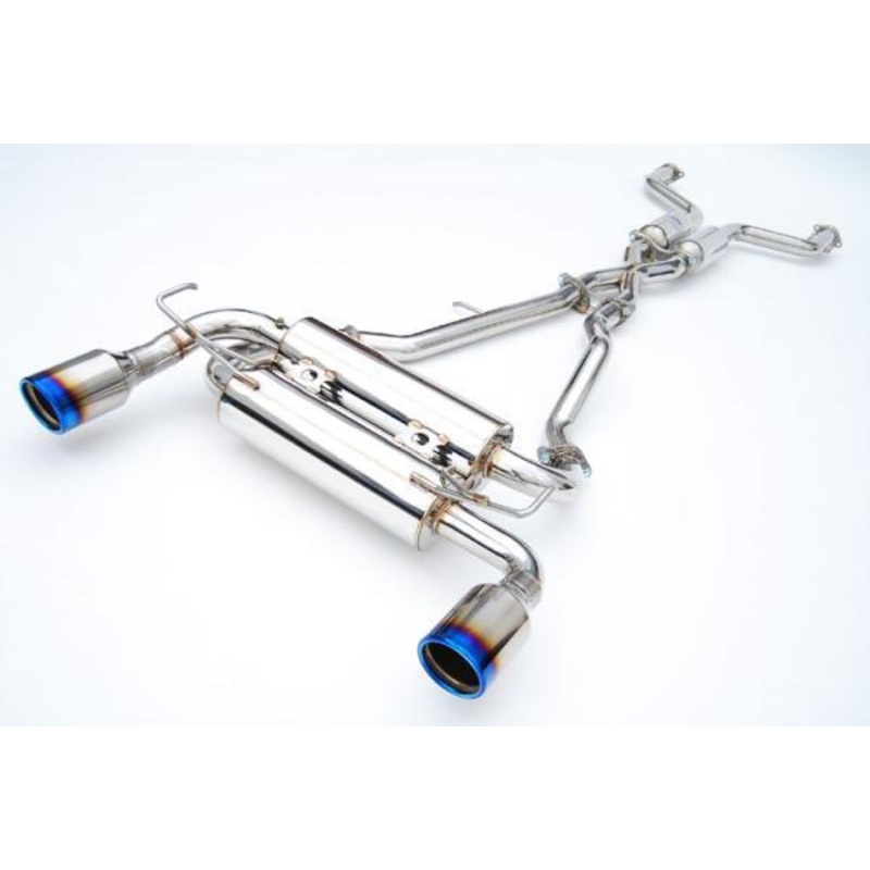 INVIDIA GEMINI CAT BACK EXHAUST W/TI ROLLED TIPS FOR NISSAN 370Z Z34 09-20