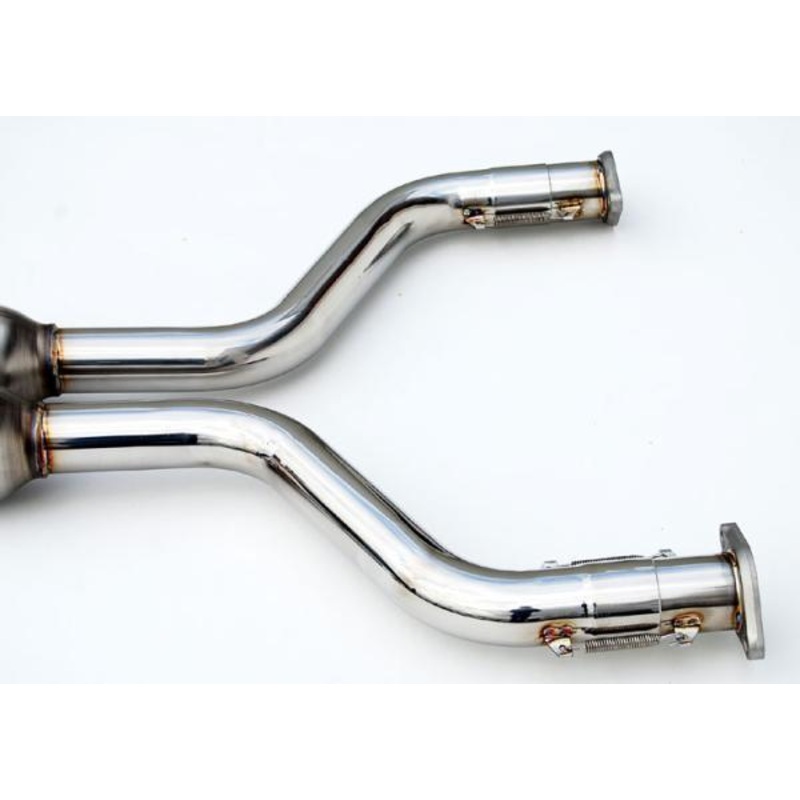 INVIDIA GEMINI CAT BACK EXHAUST W/TI STRAIGHT CUT TIPS FOR NISSAN 370Z Z34 09-20