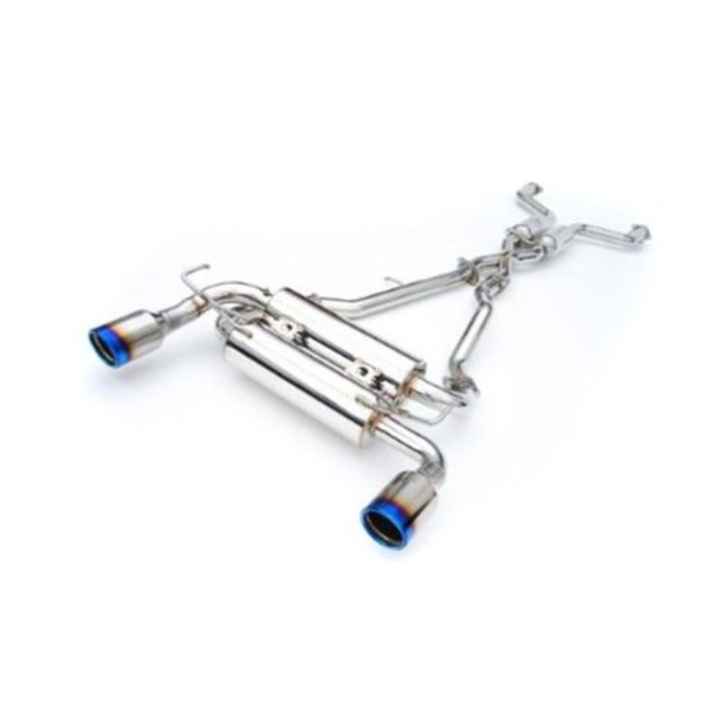 INVIDIA GEMINI CAT BACK EXHAUST W/TI STRAIGHT CUT TIPS FOR NISSAN SKYLINE V36/INFINITI G37 V36 (COUPE)