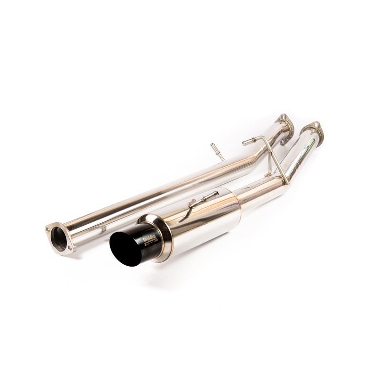 INVIDIA N1 "SIGNATURE EDITION" CAT BACK EXHAUST NON RESONATED W/BLACK TIP FOR SUBARU WRX/STI GD 01-07