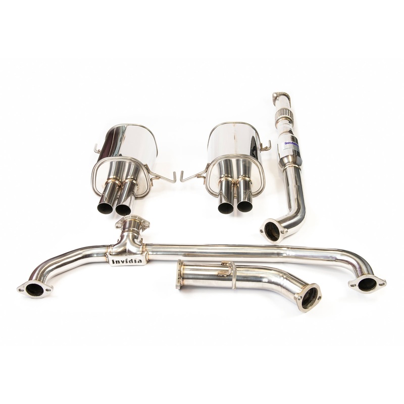 INVIDIA Q300 CAT BACK EXHAUST W/SS STRAIGHT CUT TIPS FOR SUBARU LIBERTY GT BL 04-09