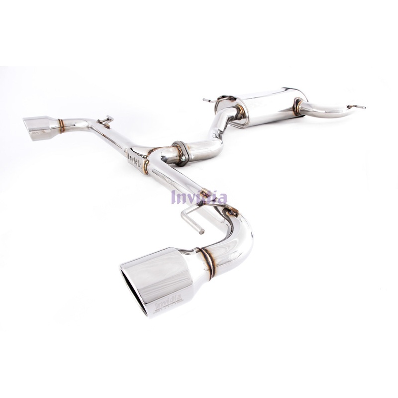 INVIDIA Q300 CAT BACK EXHAUST W/SS TIPS FOR VW GOLF GTI MK6