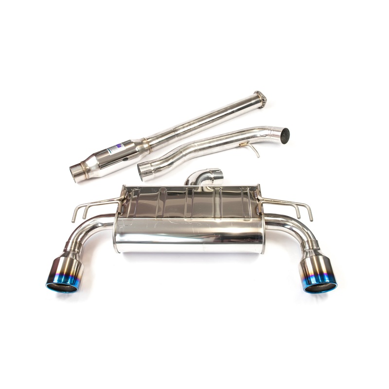 INVIDIA Q300 CAT BACK EXHAUST W/TI TIPS FOR MITSUBISHI EVO X CZ4A