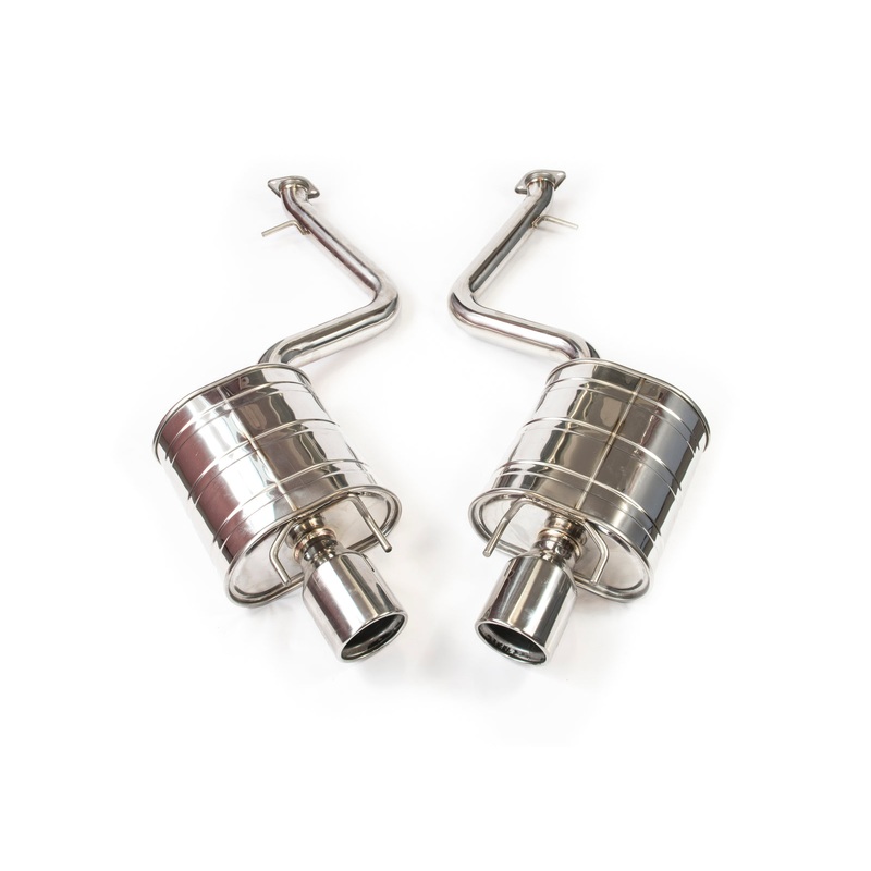 INVIDIA Q300 DIFF BACK EXHAUST W/STAINLESS ROLLED TIPS FOR LEXUS IS250 GSE30R 13-15/IS350 GSE31R 13-20