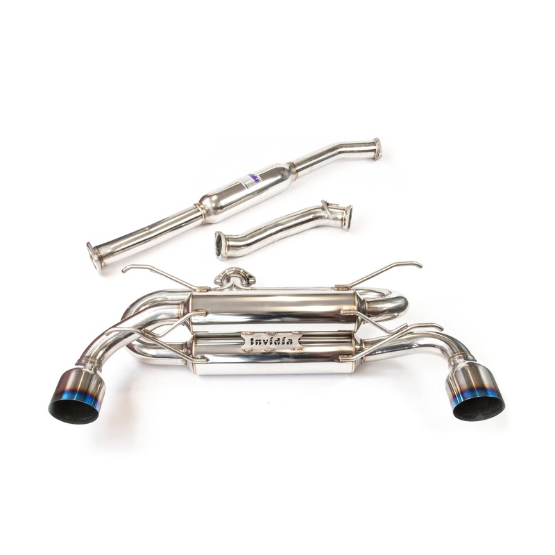 INVIDIA R400 70MM CAT BACK EXHAUST W/TI TIPS FOR SUBARU BRZ/TOYOTA 86 12-20
