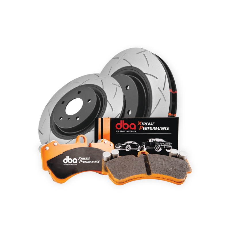 DBA BRAKE COMBO FOR TOYOTA PRADO LC150 FRONT (DBA T3 SLOTTED ROTORS+DBA XP PADS)