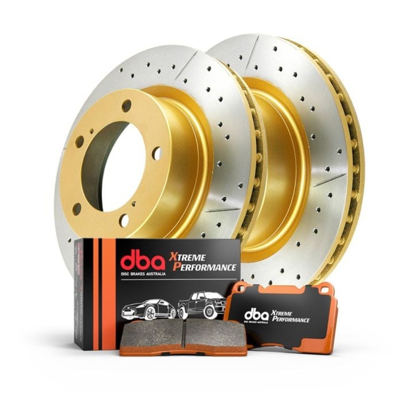 DBA Front Brake Upgrade Ford Falcon DBA504X X-Gold Rotors & Xtreme DB1473XP Pads