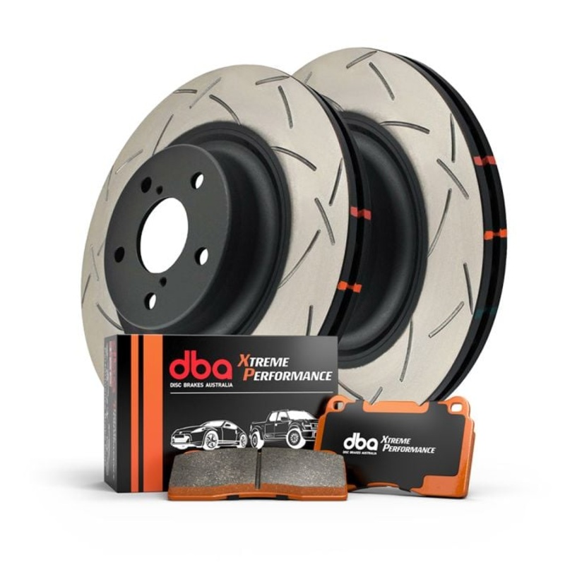 DBA Rear Brake Upgrade Nissan Patrol DBA622S Slotted Rotors & Xtreme DB1148XP Pads