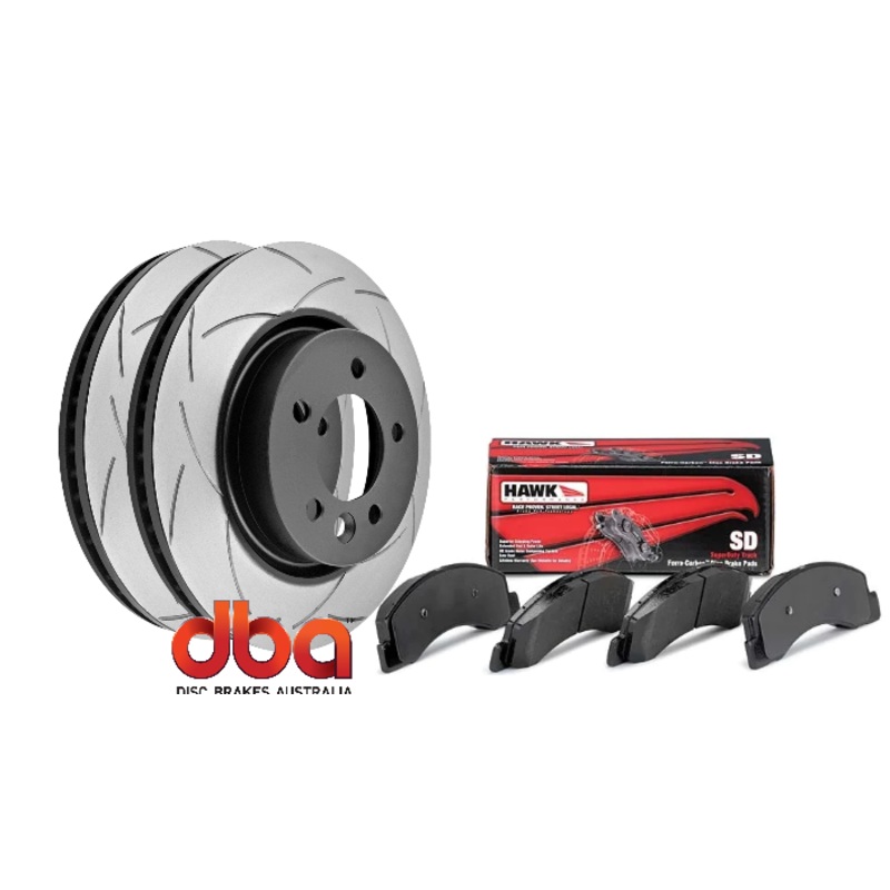 Value upgrade front brake kit for Toyota LANDCRUISER 80 series (DBA + HAWK) 286mm version