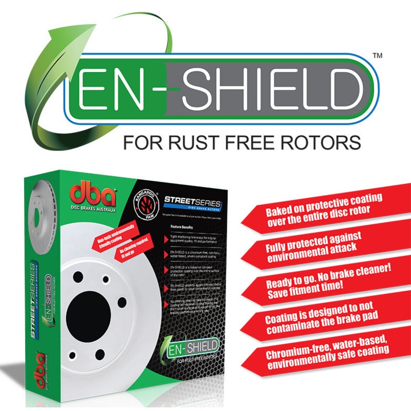 DBA ROTOR PAIR En-Shield Standard SLD FOR [ Ssangyong Korando Series C200 2.0L TD & Petrol 02/11-> R ]