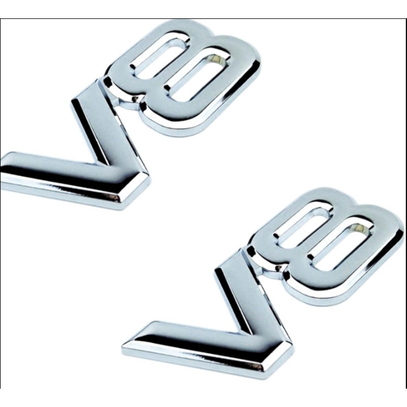 1 X PCS METAL CHROME V8 BADGE EMBLEM TOYOTA LANDCRUISER LEXUS HOLDEN FORD BADGES