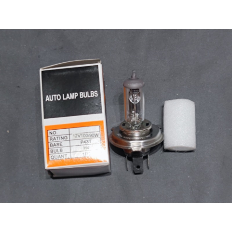 2 PAIR OF H4 Car Headlight Globes Halogen Bulb 4300k&100W Super Yellow Light