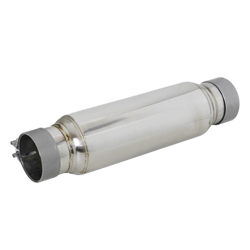 aFe MACH Force-Xp 409 SS Resonator 3in. Inlet/Outlet / 4in. Diameter / 12in. Body / 16in. Length