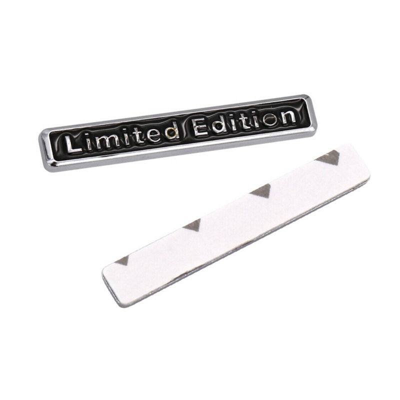 NEW 3D Limited Edition Badge Logo Emblem Chrome Black Metal Sticker Decal