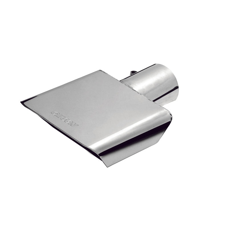 Gibson Rectangle Sport Tip - Center - 6x2.75in OD/2.5in Inlet/9.5in Length - Stainless