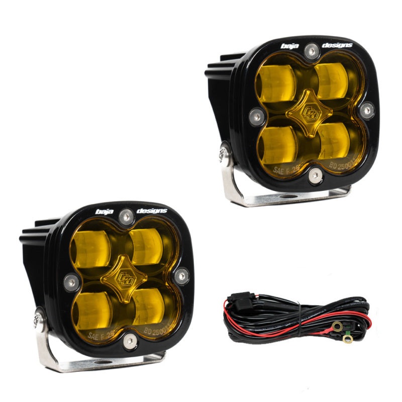 LPU - Baja Designs Squadron SAE LED Auxiliary Light Pod Pair - Amber