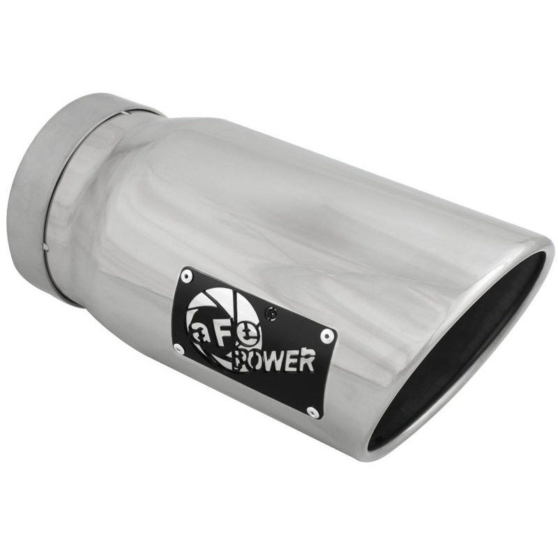 aFe Diesel Exhaust Tip Bolt On Polished 5in Inlet x 6in Outlet x 12in Long