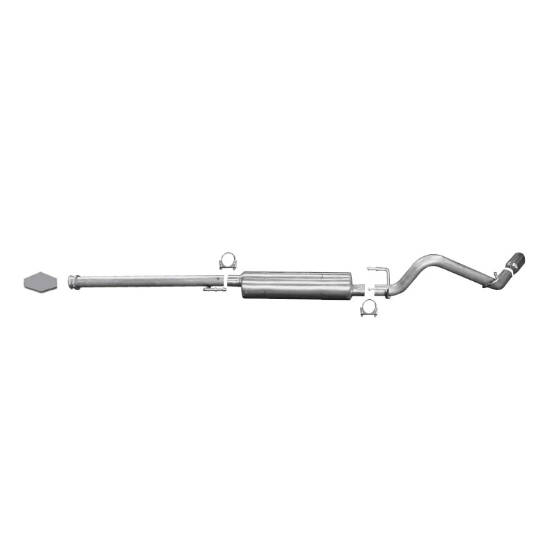 Gibson 05-13 Toyota Tacoma Base 4.0L 2.5in Cat-Back Single Exhaust - Aluminized