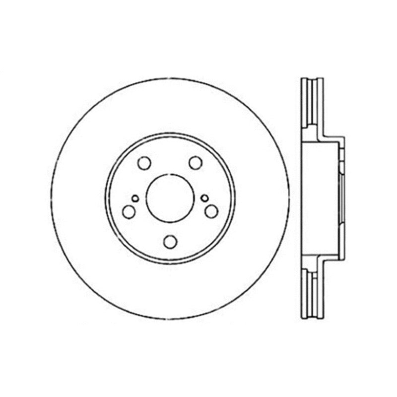 StopTech 03-08 Pontiac Vibe / 05-09 Scion tC / 03-08 Toyota Matrix Front Left Drilled Rotor
