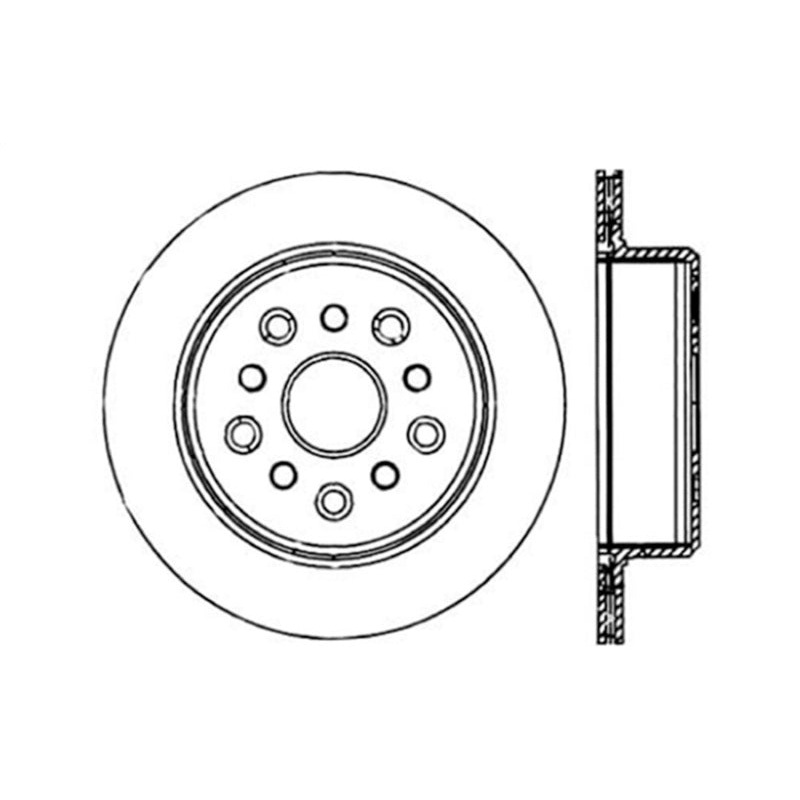 StopTech 93-98 Toyota Supra Turbo Drilled Right Rear Rotor