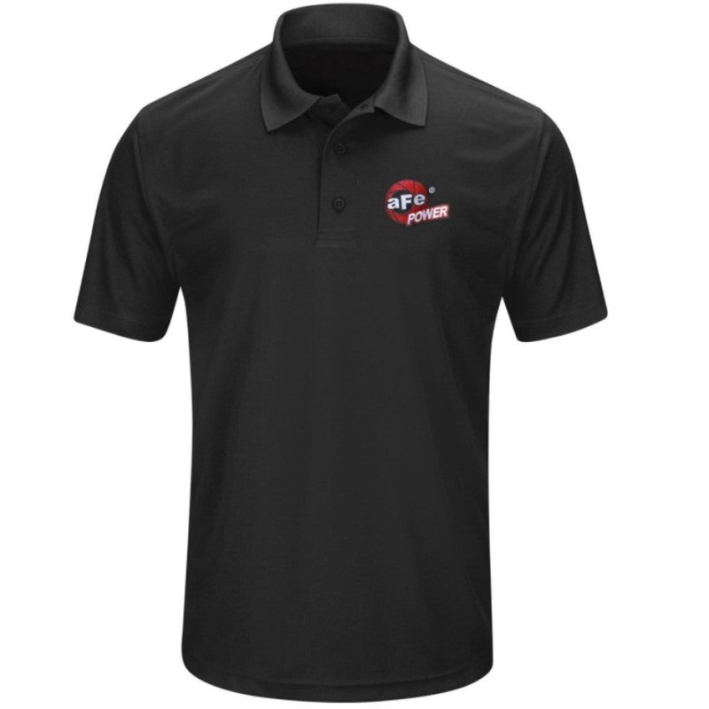 aFe Power Short Sleeve Corporate Polo Shirt Black S