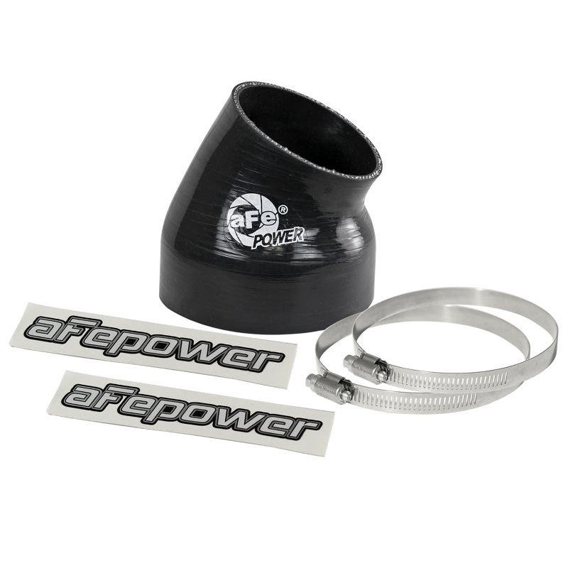 aFe Magnum FORCE Silicone Replacement Coupling Kit 4in ID x 30 Deg. Elbow Coupler - Black