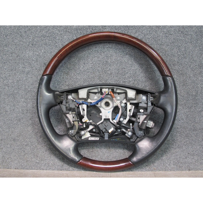 07-09 Lexus UVF46 LS600h LS460 Heated Leather Wood Steering w Controls OEM