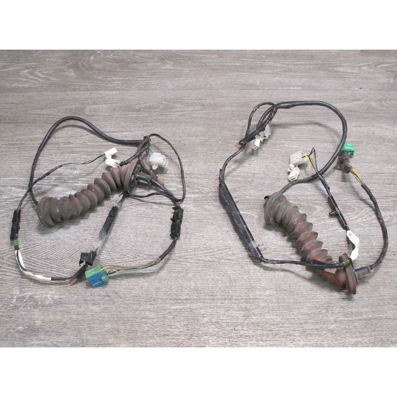 86-88 Mazda RX7 Set of 2 Left & Right Door Wire Wiring Harness OEM