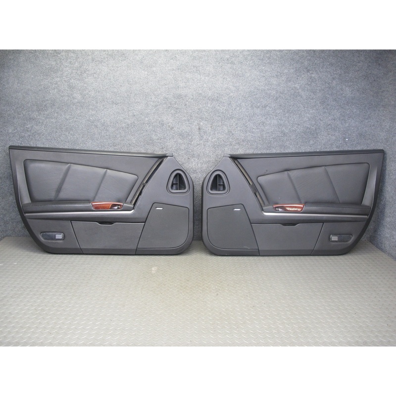 2004-2008 Cadillac XLR Front Left & Right Side Interior Door Panel Black Set