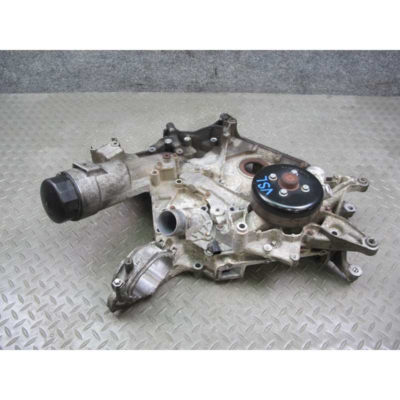 03-06 Mercedes R230 SL500 M113 Engine Timing Cover W/ Water Pump Assembly OEM