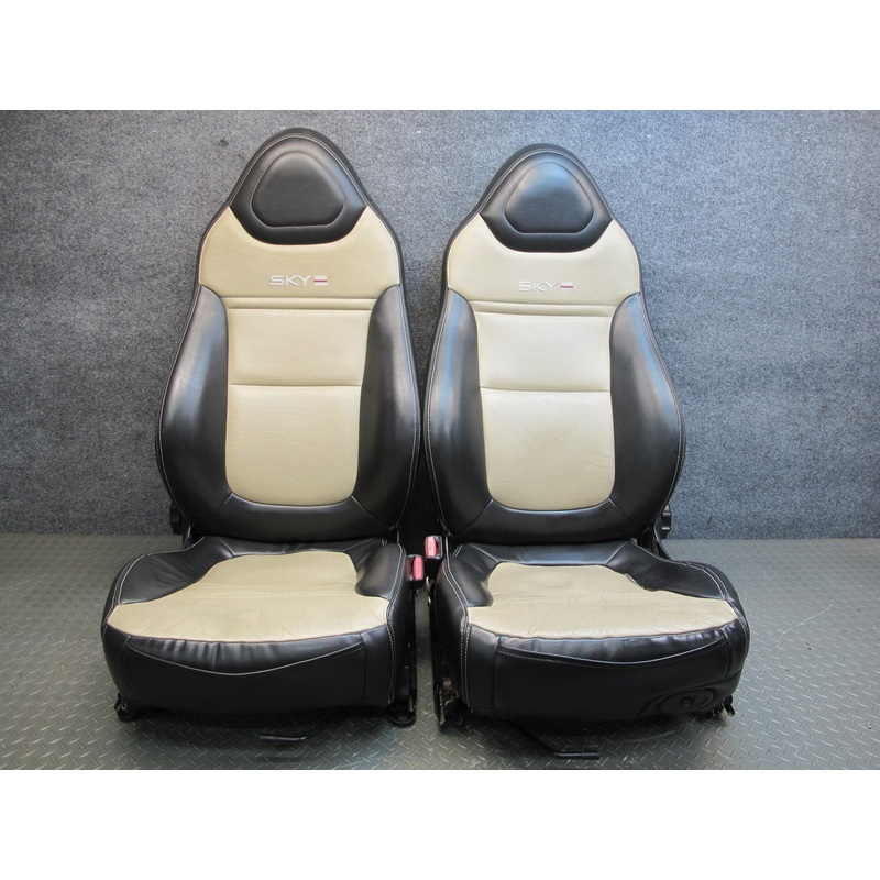 07-10 Saturn SKY Set of 2 Front Left & Right Leather Seat  OEM