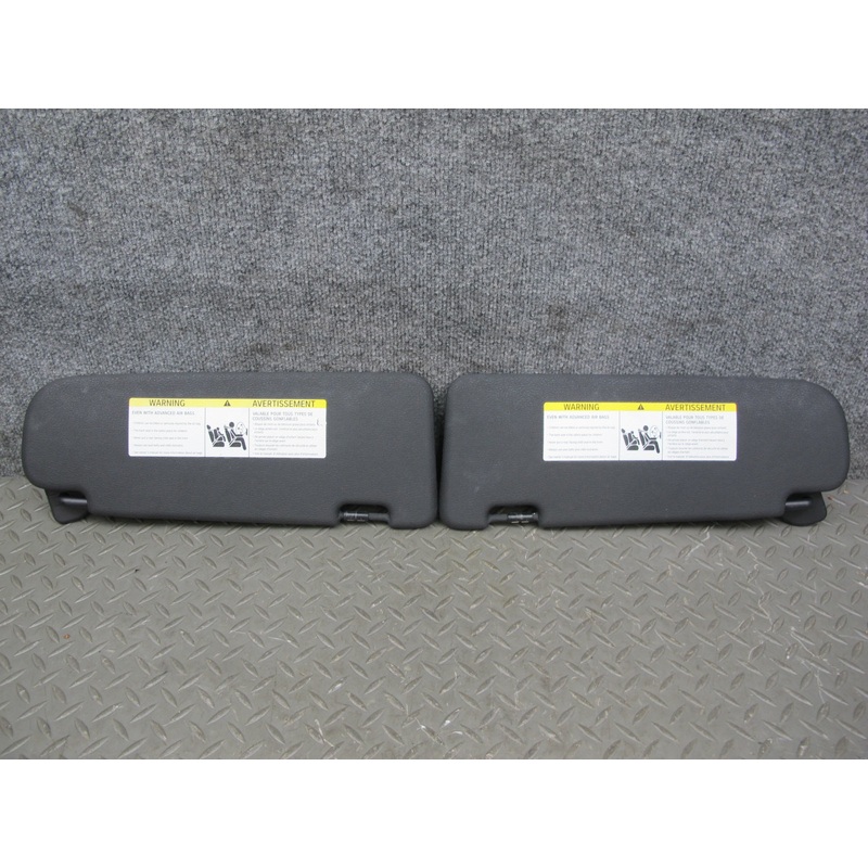 11-14 BMW E71 X6 Set of 2 Left & Right Sun Visor Black OEM
