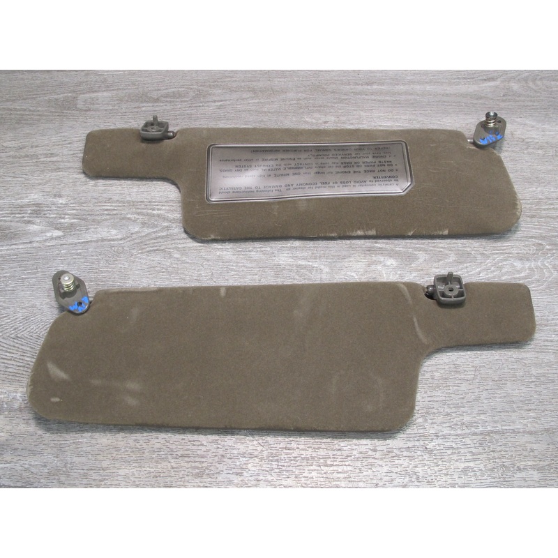 84-89 Nissan Z31 300ZX Set of 2 Front Left & Right Sun Visor Shade OEM