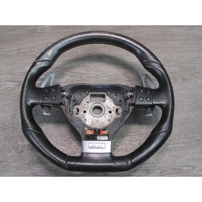 2008 VW R32 MK5 A/T Leather Multifunction Sport Steering w Shifter Paddles OEM