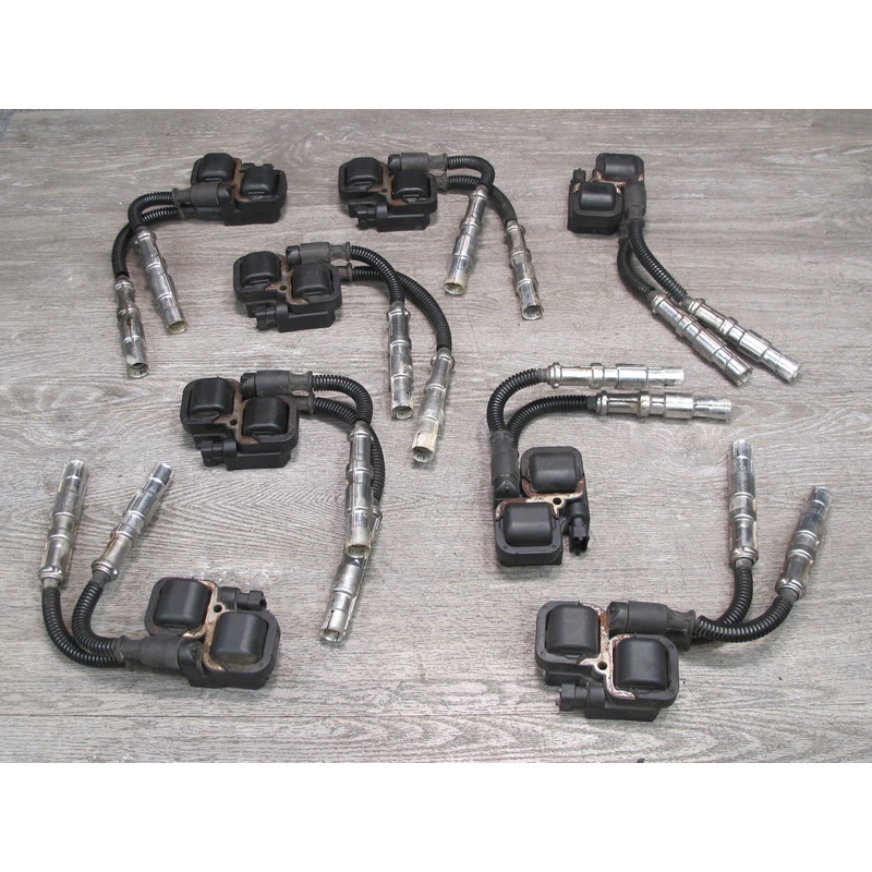 03-06 Mercedes R230 SL500 M113 Set of 8 Engine Ignition Coil 0001587803 OEM