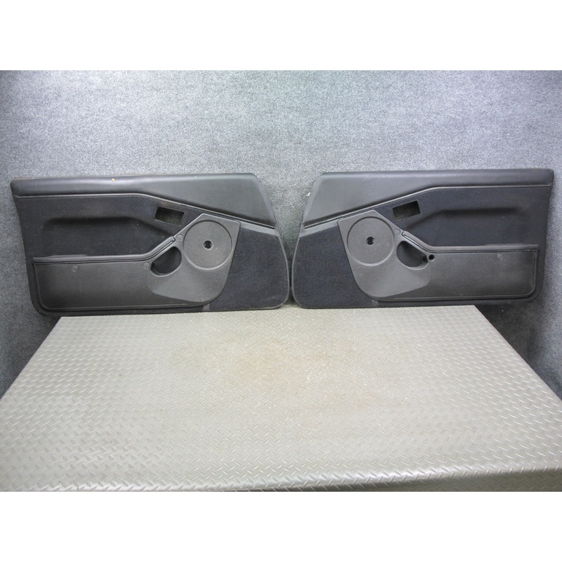 85-87 Toyota MR2 AW15 Set of 2 Left & Right Door Interior Trim Panel Black OEM