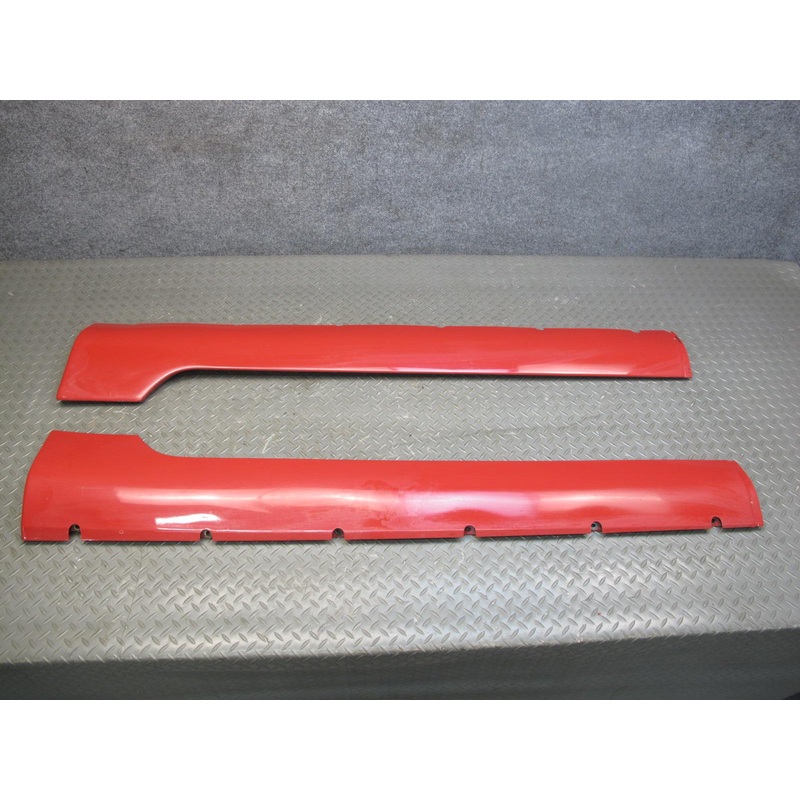 1987-1995 Porsche 928 S Rocker Molding Panel Skirt Right & Left Side Set RED