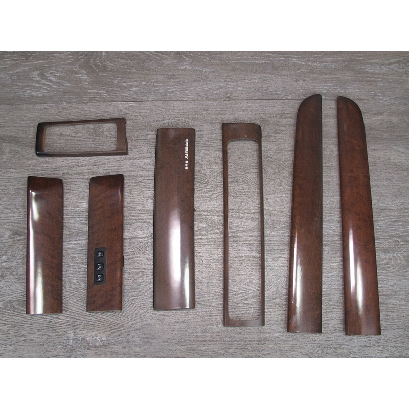 95-96 Lexus JZZ31L SC400 SC300 Set of 7 Interior Dash Door Wood Trim Cover OEM