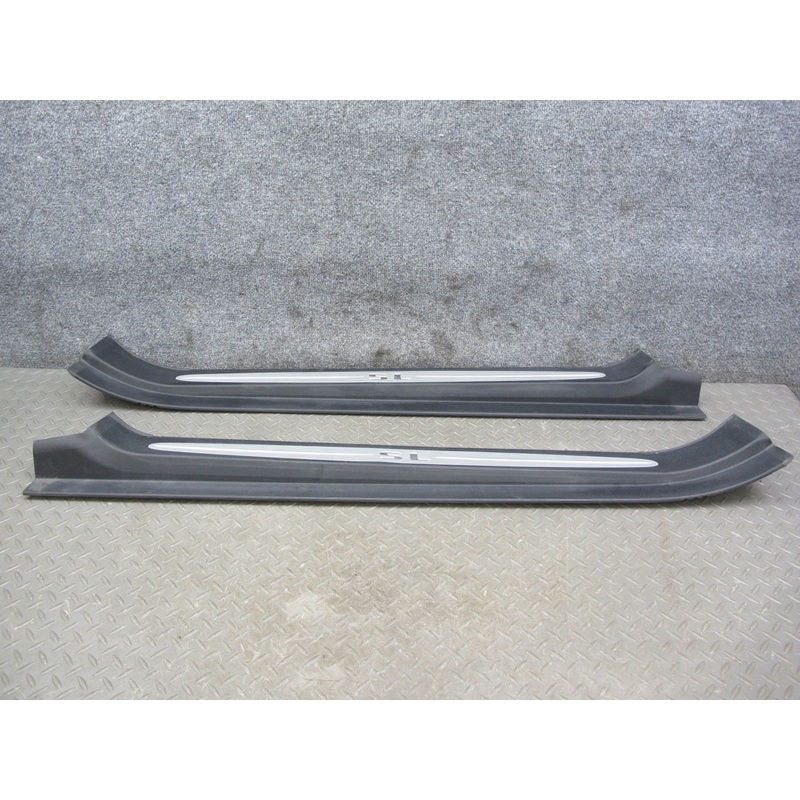 03-12 Mercedes R230 Set of 2 Left & Right Door Step Sill Plate Trim Panel OEM