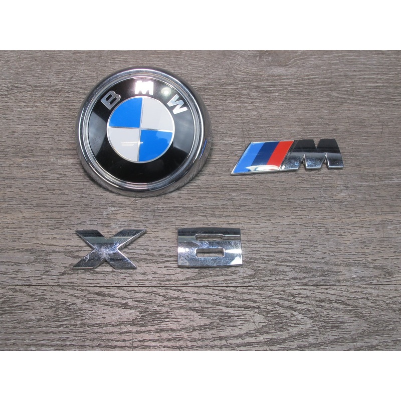 08-14 BMW E71 X6 X6M Rear Trunk Lid Emblem Logo Badge Symbol Set OEM