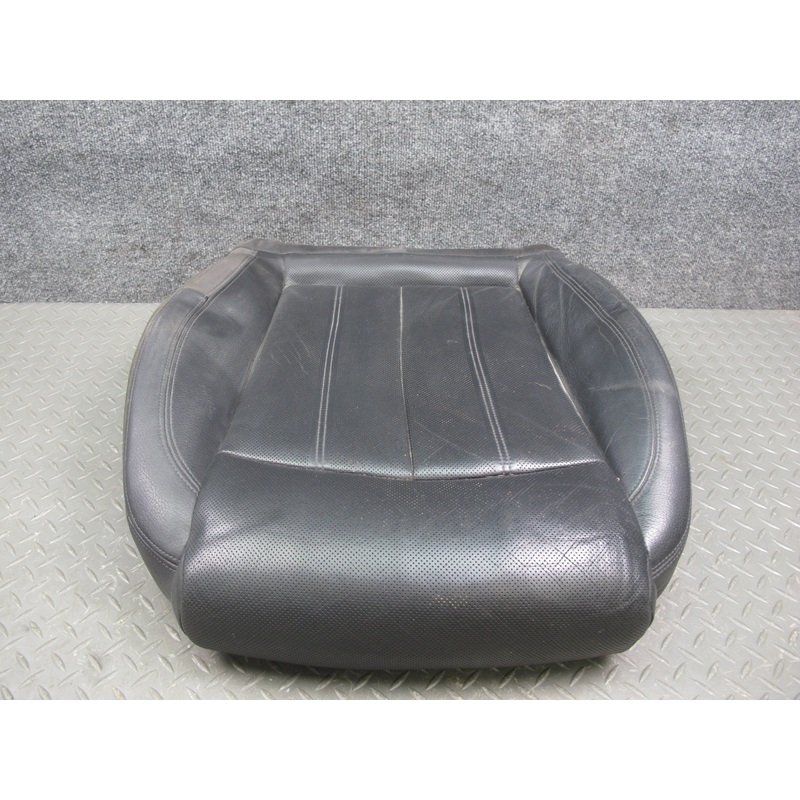 12-18 Audi 4G A7 Front Left Driver Seat Lower Leather Cushion Black OEM