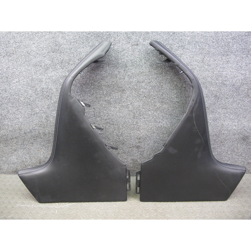 2011-2017 Infiniti QX56 QX80 Center Console Leather Trim Cover Panel Set of 2