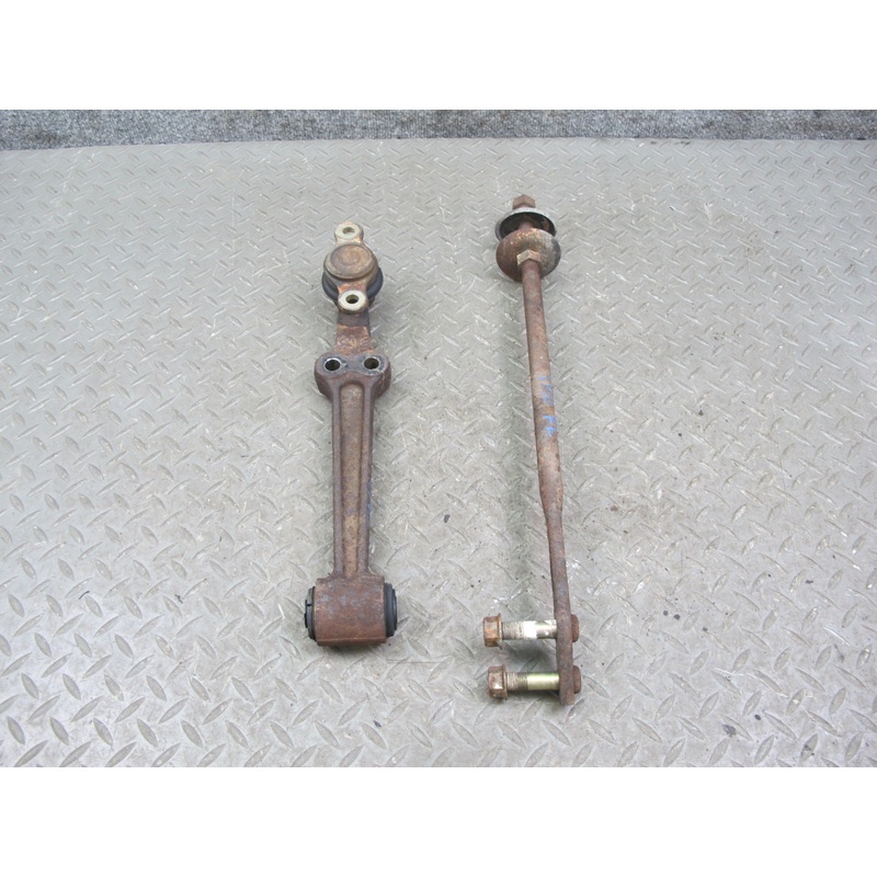 85-89 Toyota MR2 Front Left Suspension Lower Control Arm & Strut Rod Set OEM